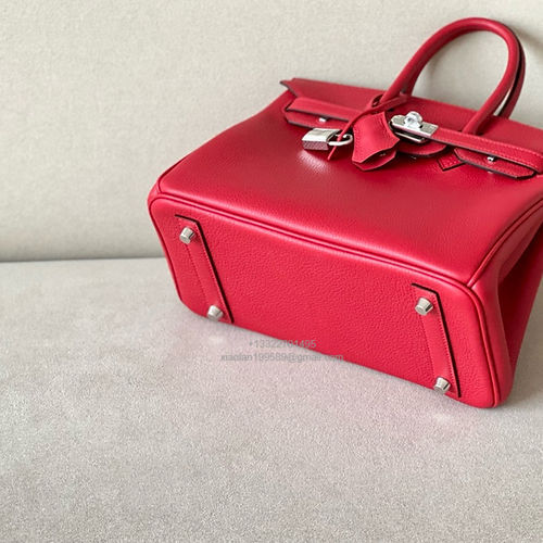 Hermès Birkin 25/30/35cm, handcrafted with togo  leather – Flag Red