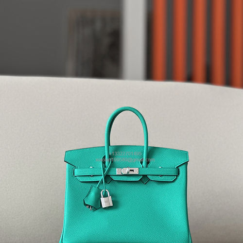 Hermès Birkin 25/30/35cm, handcrafted with togo  leather –Verona Green