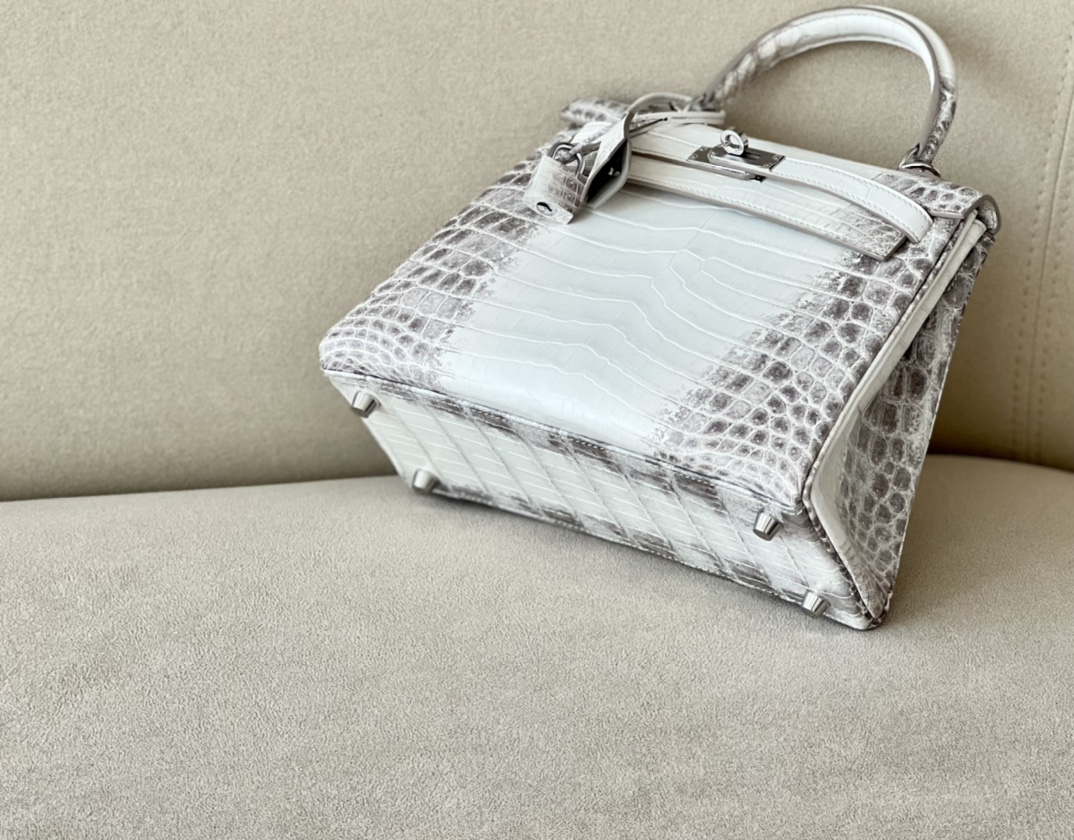Hermès Signature Treasure — Himalaya Crocodile Kelly 25/28/32cm, Premium Handmade Private Customization.
