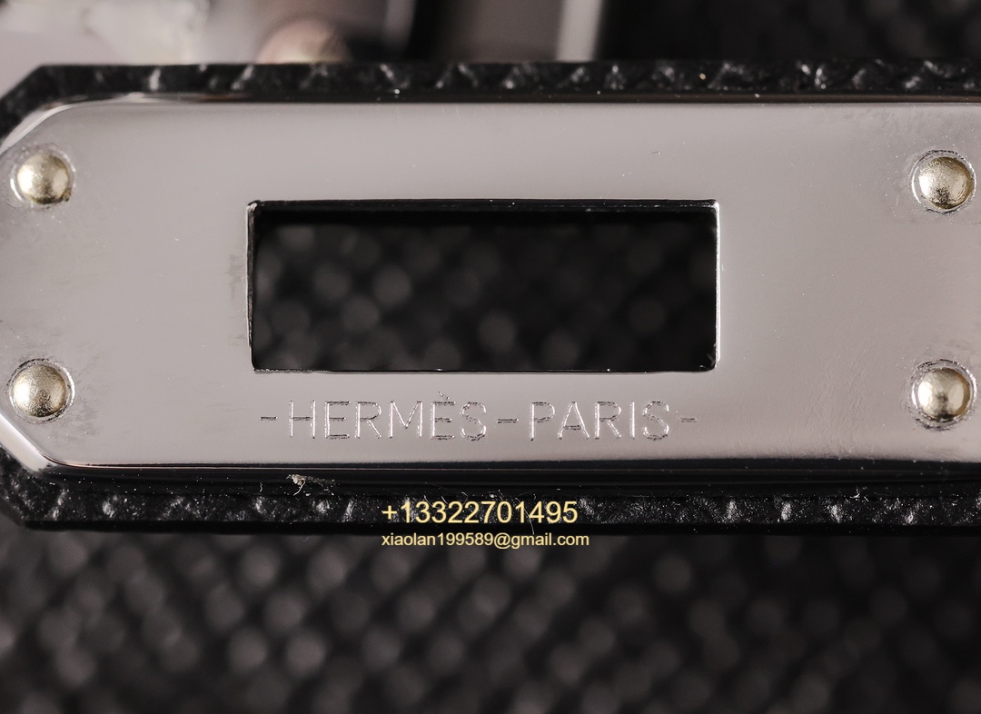 Hermès Kelly Handbag in Black Epsom Cowhide Leather, Purely Handcrafted, High-End Customization Edition