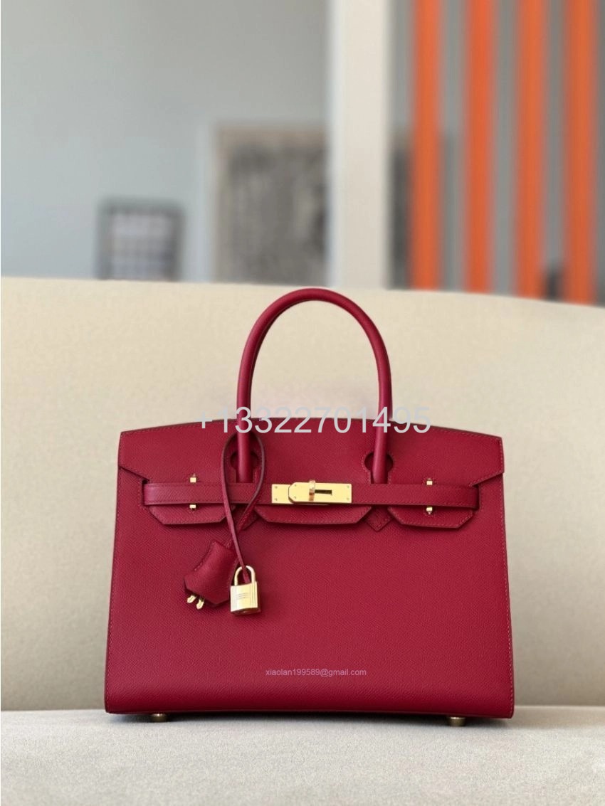 Hermes Birkin Sellier Bag B5 Rubis Epsom Leather