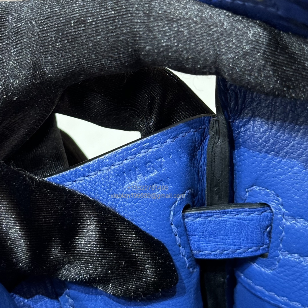 Birkin 25/30/35cm South African KK Ostrich Leather, Premium Fully Handcrafted Exclusive Custom –Bleuet