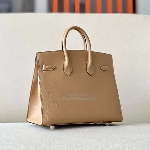 Hermès Birkin 25/30/35cm, handcrafted with imported French Epsom leather – Milk Tea Color
