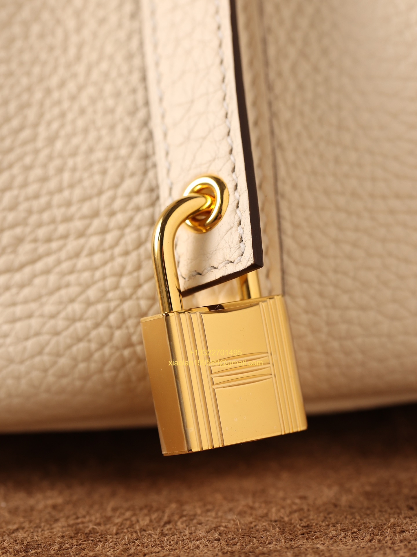 Hermès Picotin 18/22 in Clemence Leather, Hand-stitched with Beeswax Thread, High-end Customization - Cream White.
