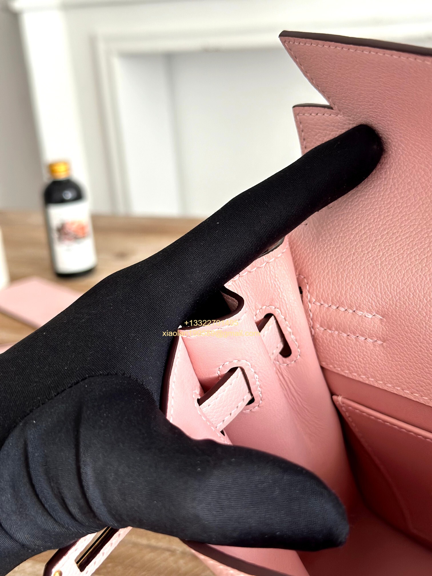 Hermès Swift Kelly Danse Bag in 3Q Pink, Fully Handmade High-end Customization.