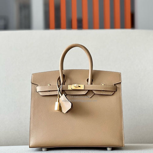 Hermès Birkin 25/30/35cm, handcrafted with imported French Epsom leather – Milk Tea Color