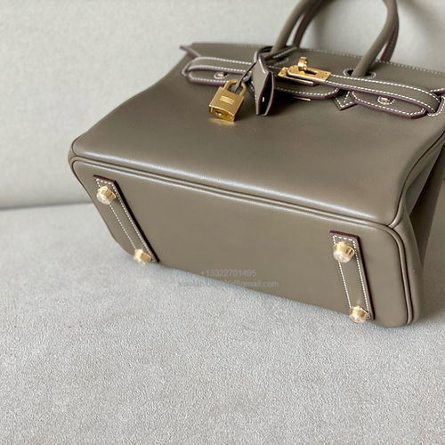 Hermès Birkin 25/30/35cm, handcrafted with imported French SWIFT leather – Etoupe