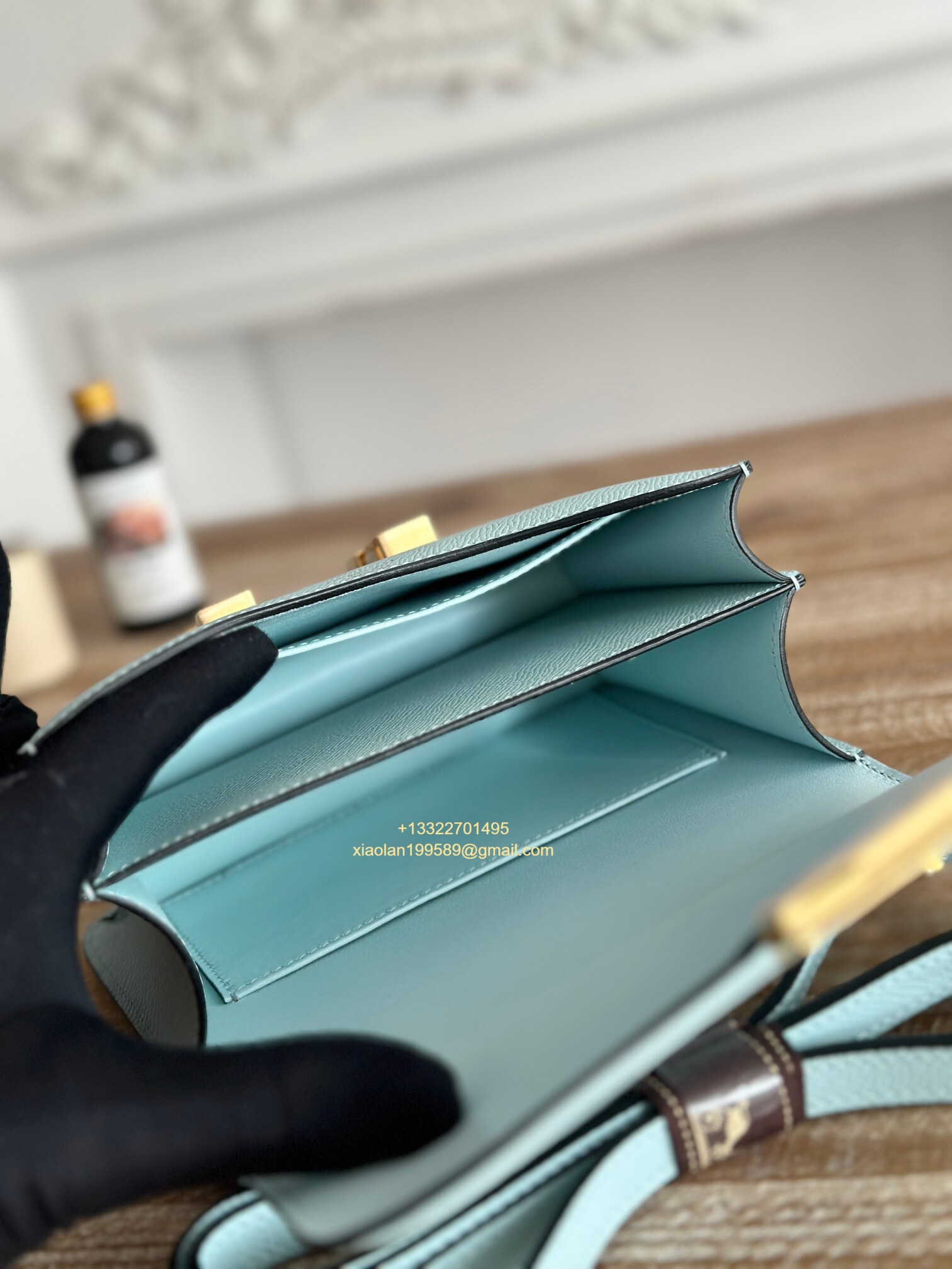 Hermès Constance 18/24 in Bubble Green Epsom leather, purely handcrafted, high-end customization edition.