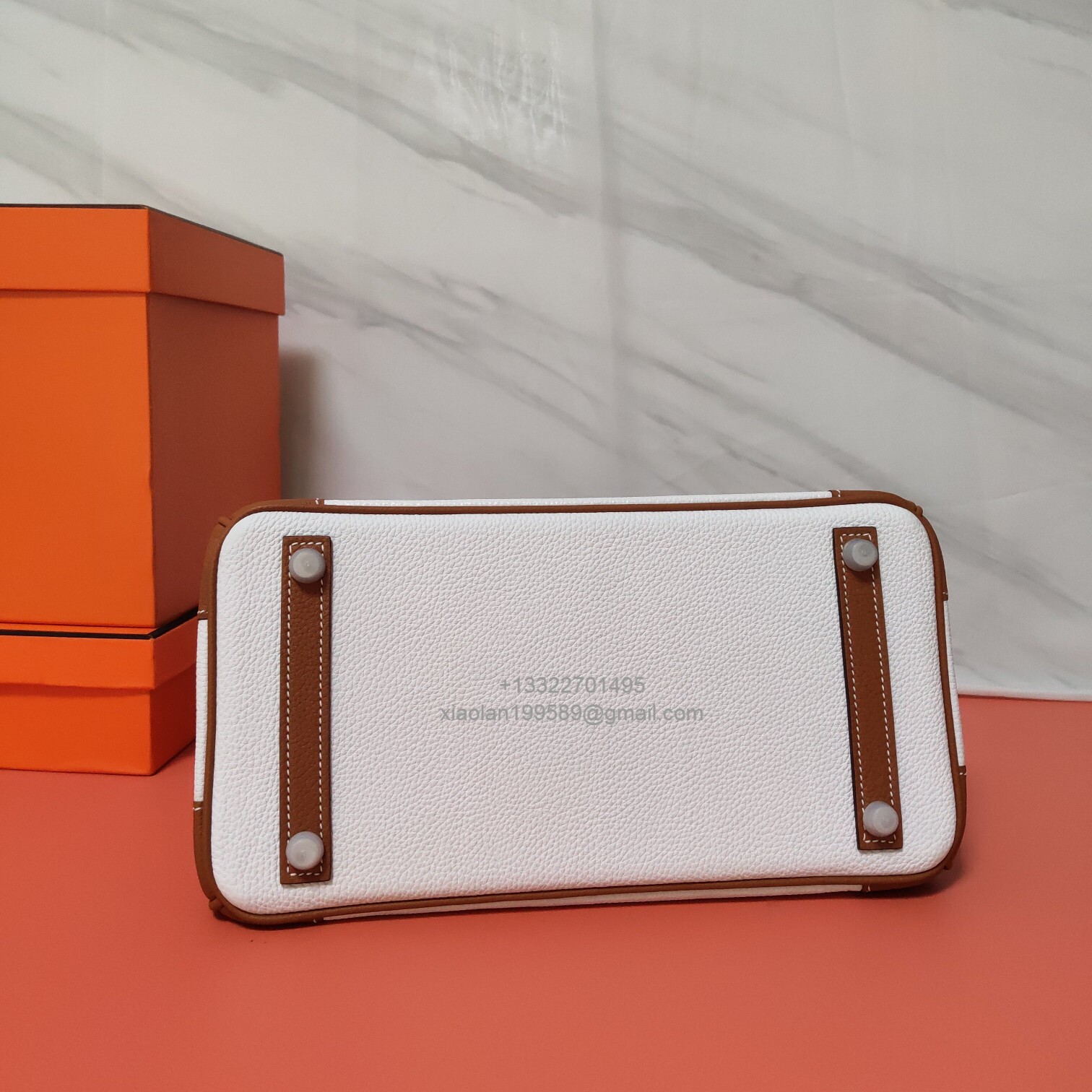 Hermès Birkin 25/30/35cm VIP Private Custom Handcrafted Bag in Togo Leather with Hand-Painted Design.