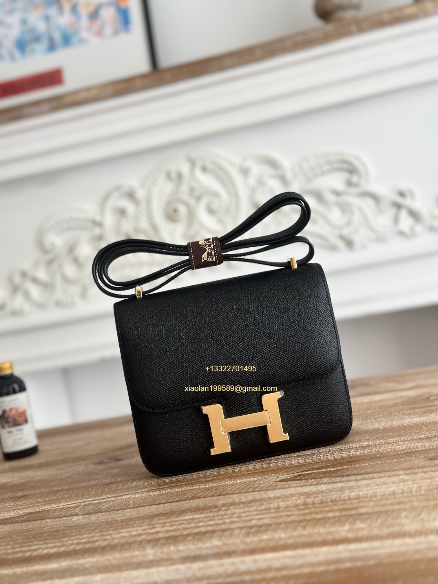 Hermès Constance 18/24 in Black Epsom leather, purely handcrafted, high-end customization edition.
