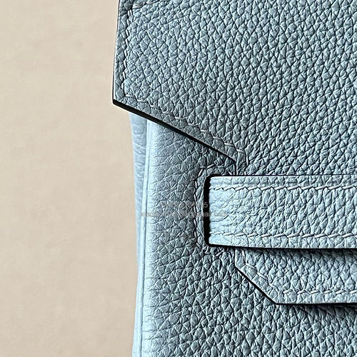 Hermès Birkin 25/30/35cm, handcrafted with togo  leather –Linen Blue