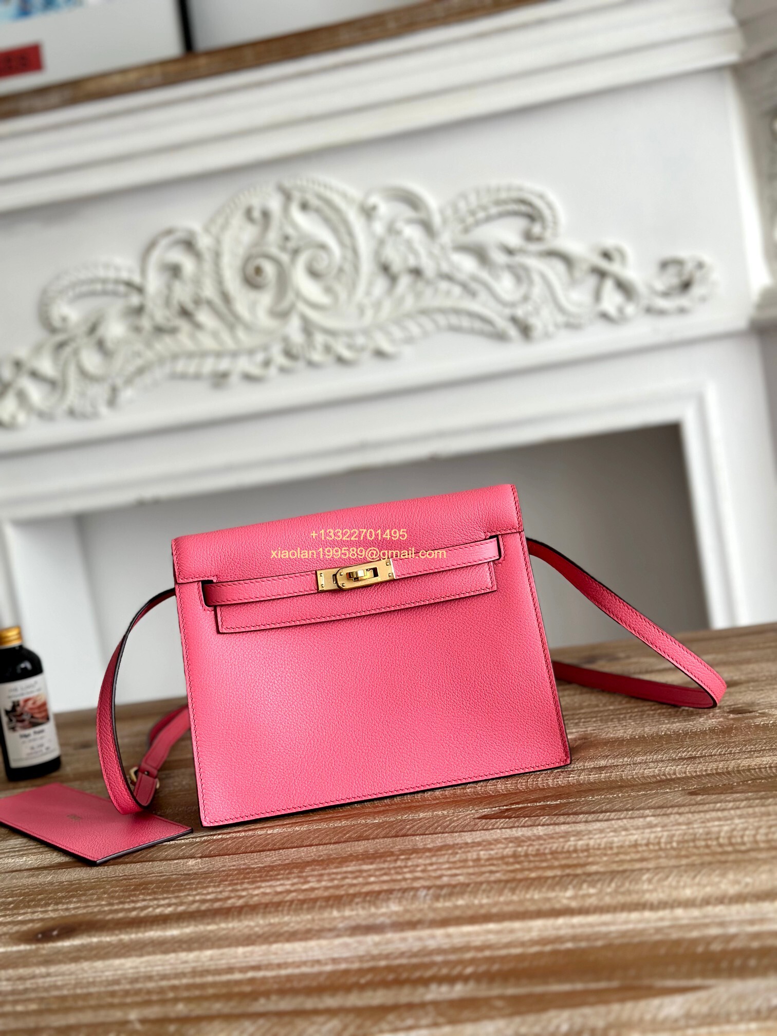 Hermès Swift Kelly Danse Bag in Milky Pink, Fully Handmade High-end Customization.