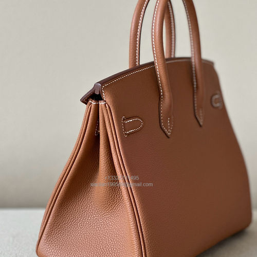Hermès Birkin 25/30/35cm, handcrafted with togo  leather –Gold Brown