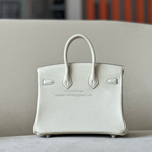 Hermès Birkin 25/30/35cm, handcrafted with togo  leather –Milkshake White