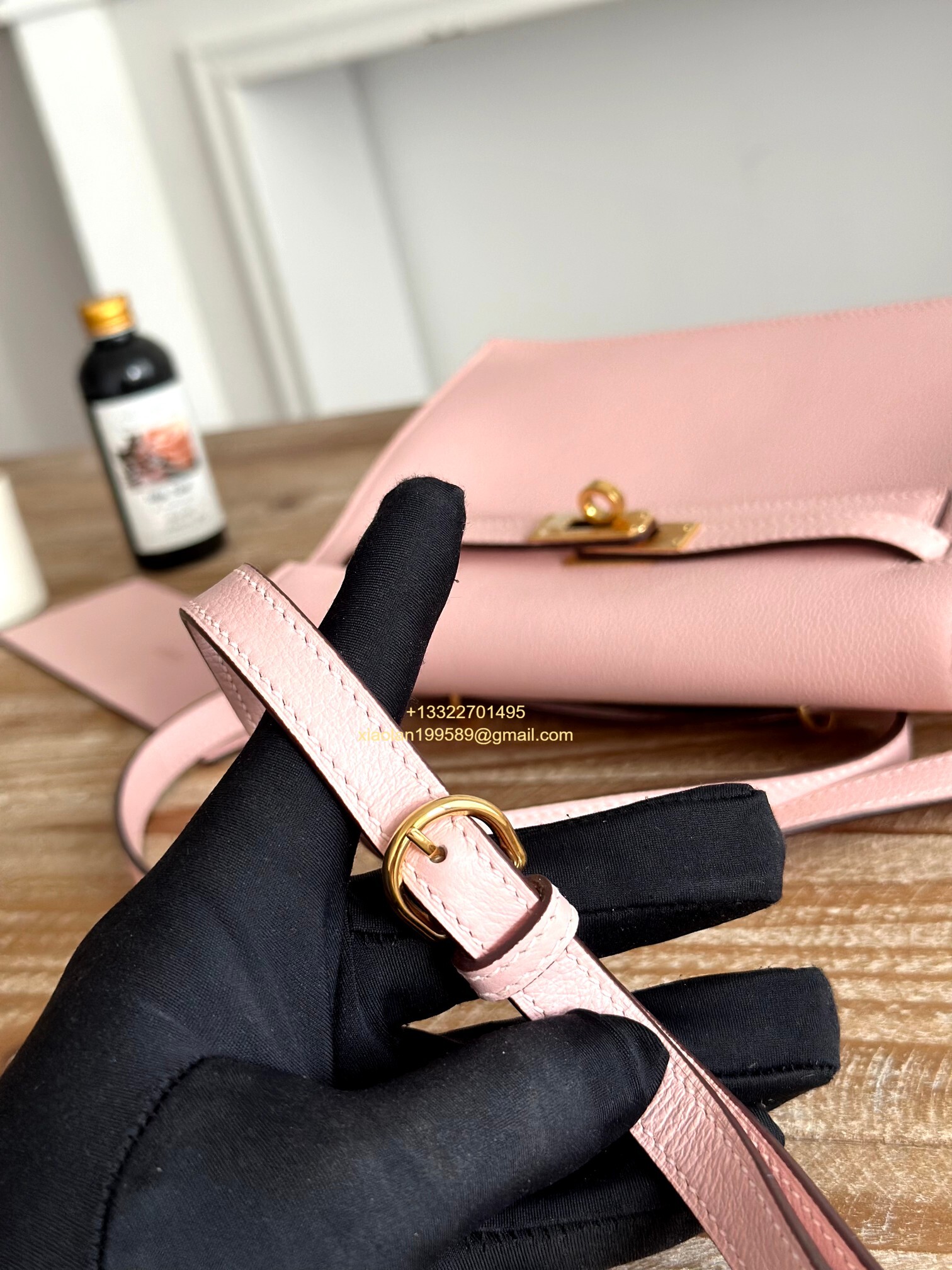 Hermès Swift Kelly Danse Bag in 3Q Pink, Fully Handmade High-end Customization.