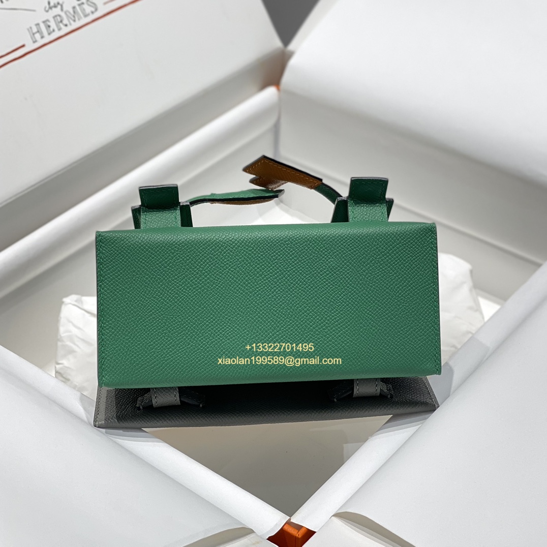 Hermès Kelly Doll Quelle Idole Picto Bag, Limited Edition in Velvet Green.