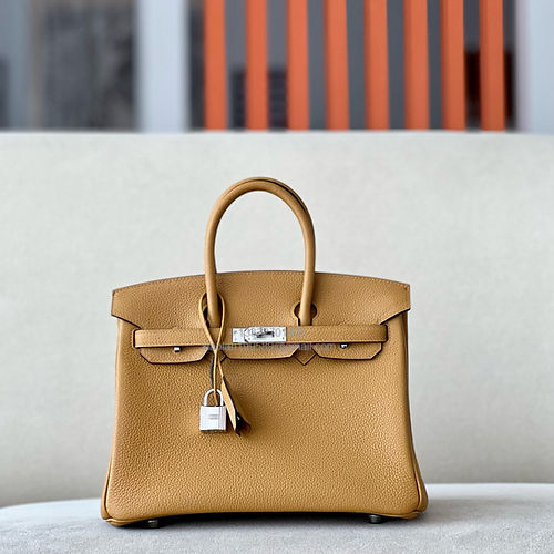 Hermès Birkin 25/30/35cm, handcrafted with togo  leather –Sesame