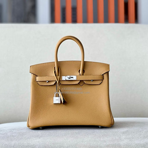 Hermès Birkin 25/30/35cm, handcrafted with togo  leather –Sesame