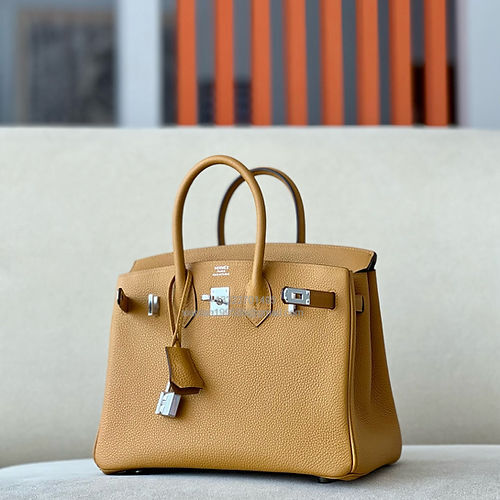 Hermès Birkin 25/30/35cm, handcrafted with togo  leather –Sesame