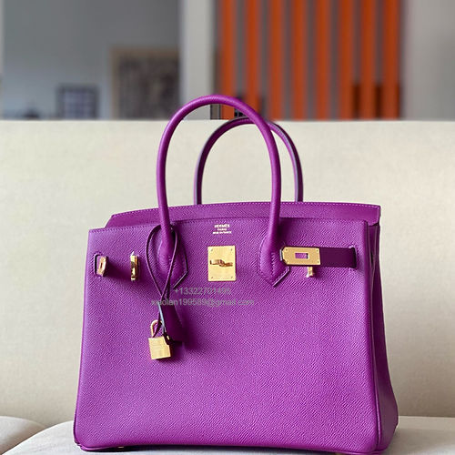Hermès Birkin 25/30/35cm, handcrafted with imported French Epsom leather – Anemone Purple