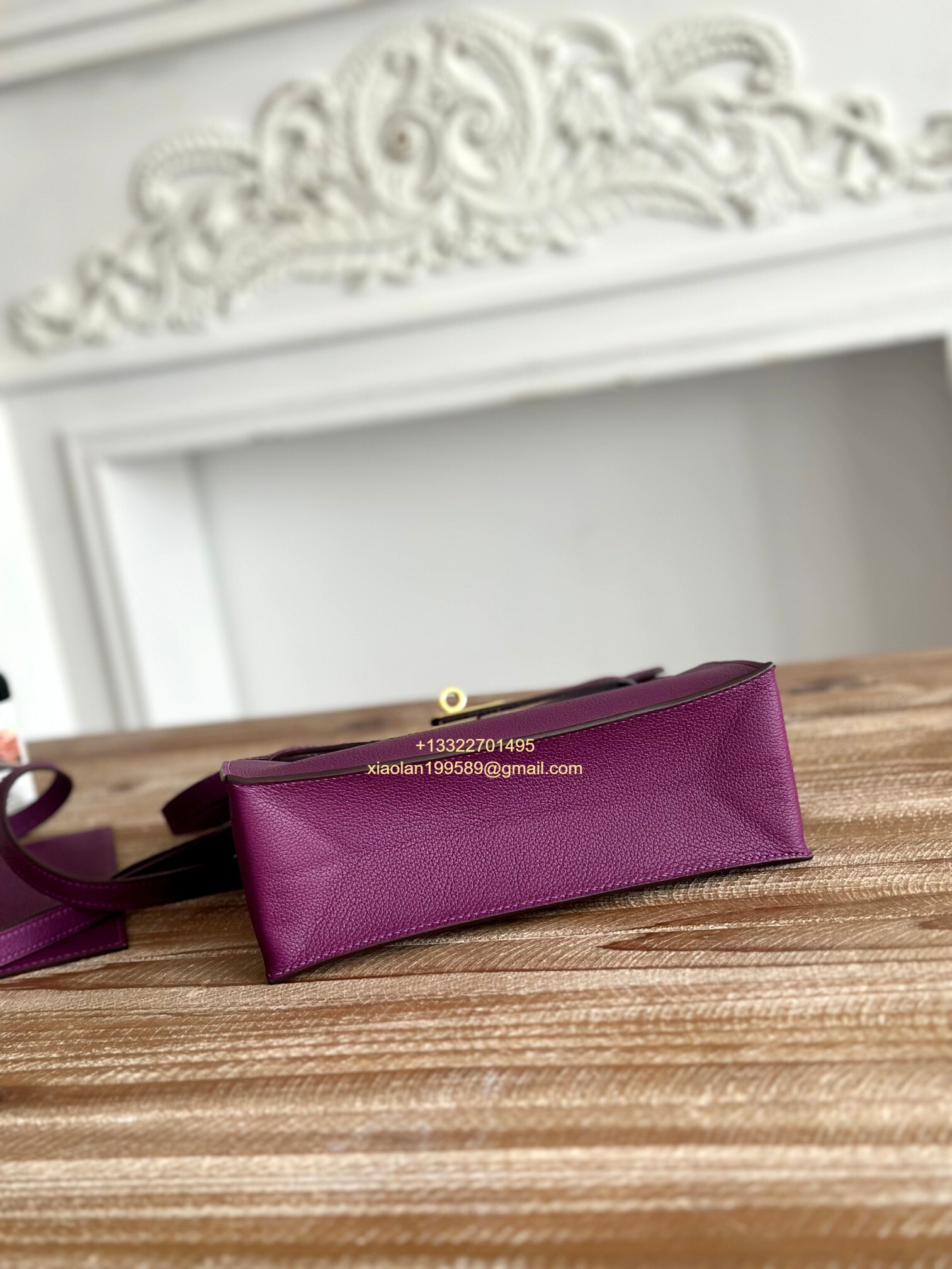Hermès Swift Kelly Danse Bag in Aster Purple, Fully Handmade High-end Customization.