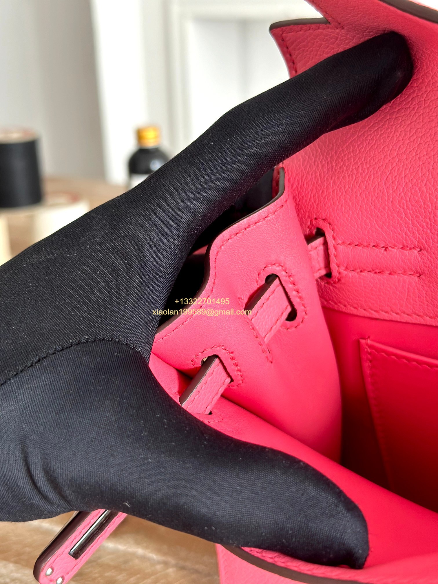 Hermès Swift Kelly Danse Bag in Milky Pink, Fully Handmade High-end Customization.