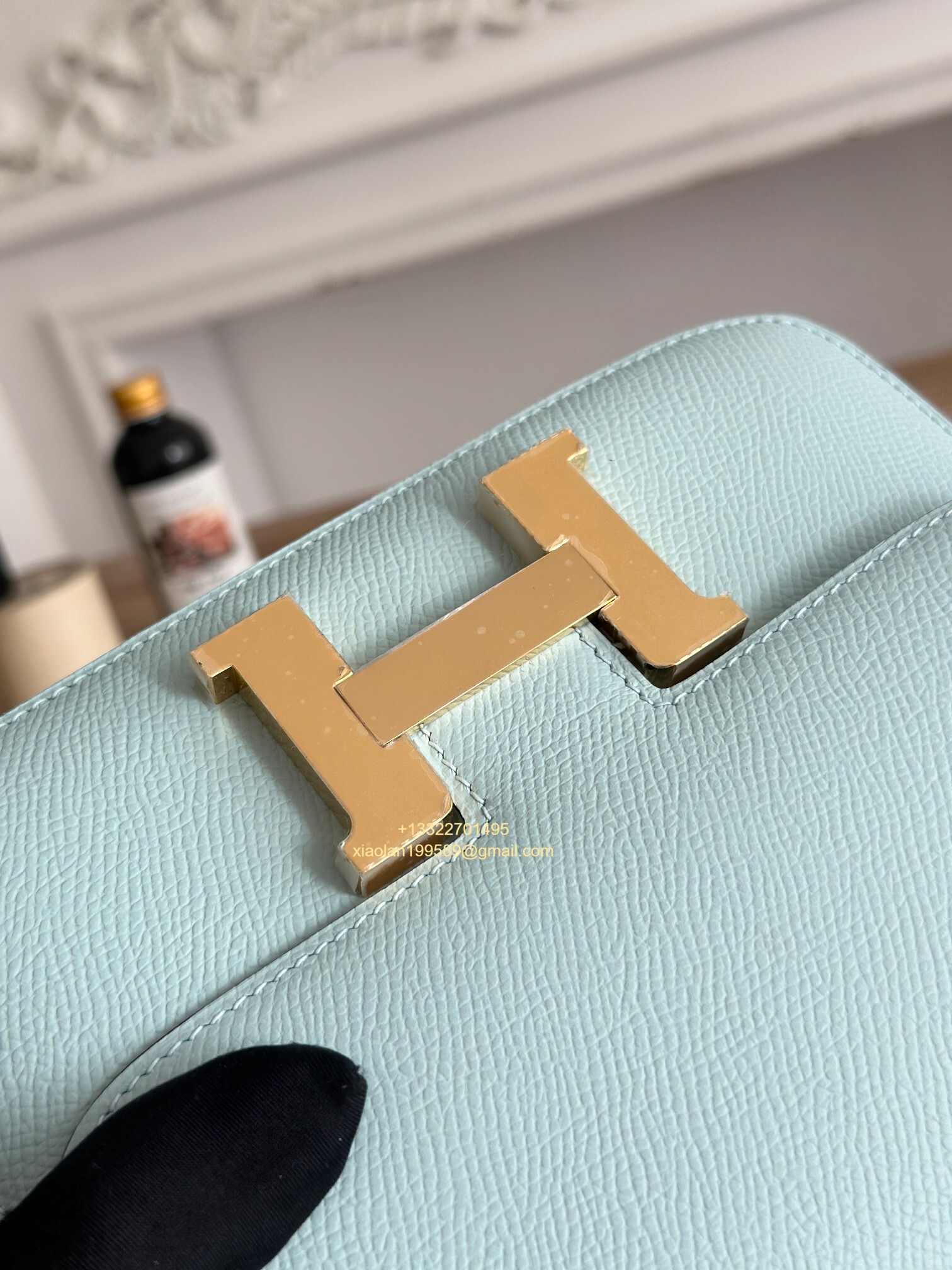 Hermès Constance 18/24 in Bubble Green Epsom leather, purely handcrafted, high-end customization edition.