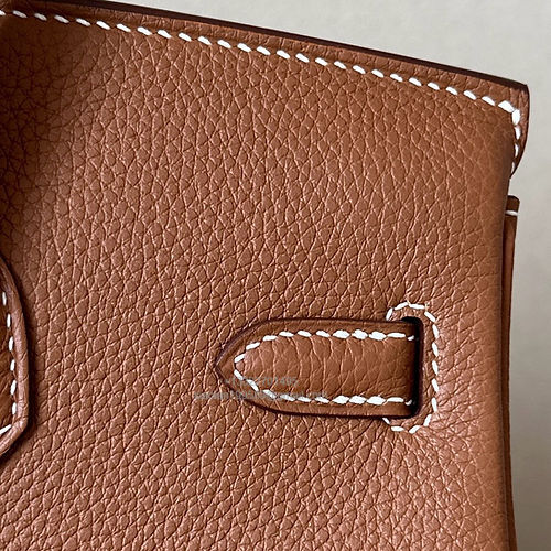 Hermès Birkin 25/30/35cm, handcrafted with togo  leather –Gold Brown