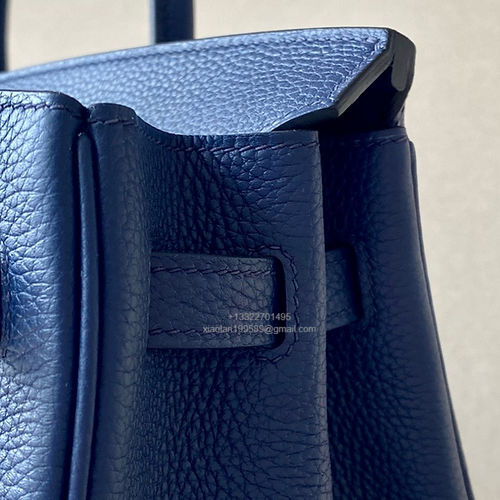 Hermès Birkin 25/30/35cm, handcrafted with togo  leather – Sapphire Blue