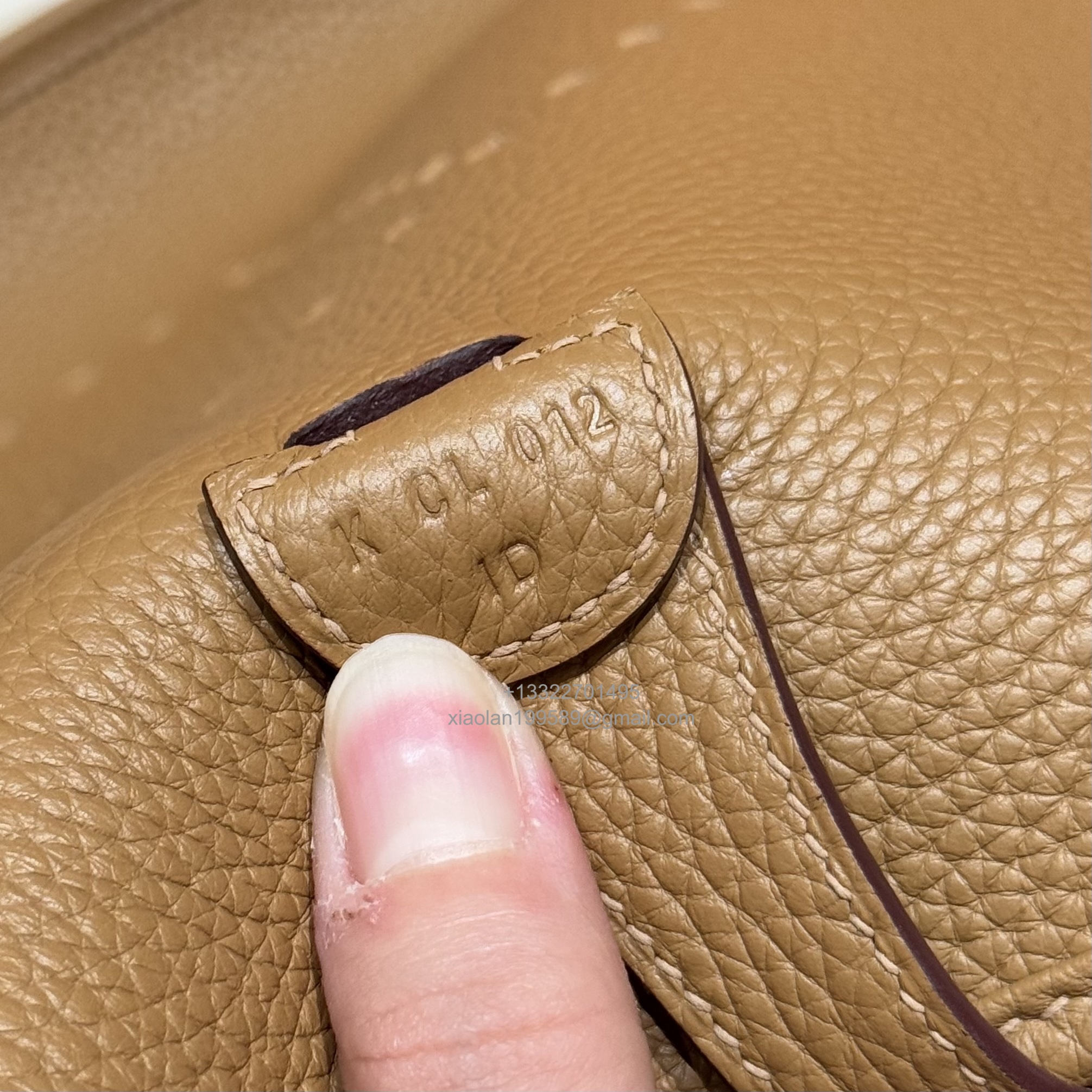Hermès Evelyne Bag in Clemence Leather, Premium Handcrafted Customization – Biscuit.