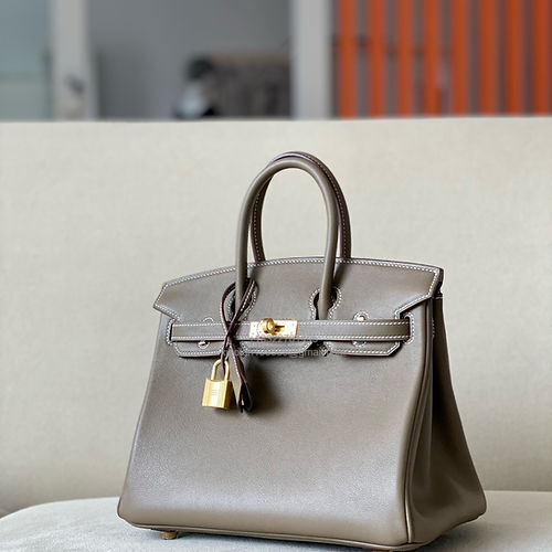 Hermès Birkin 25/30/35cm, handcrafted with imported French SWIFT leather – Etoupe