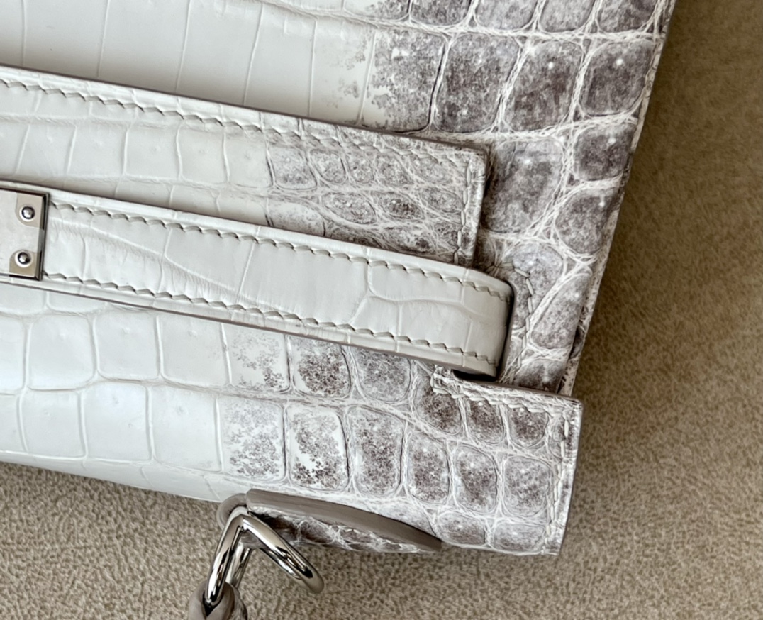 Hermès Signature Treasure — Himalaya Crocodile Kelly 25/28/32cm, Premium Handmade Private Customization.