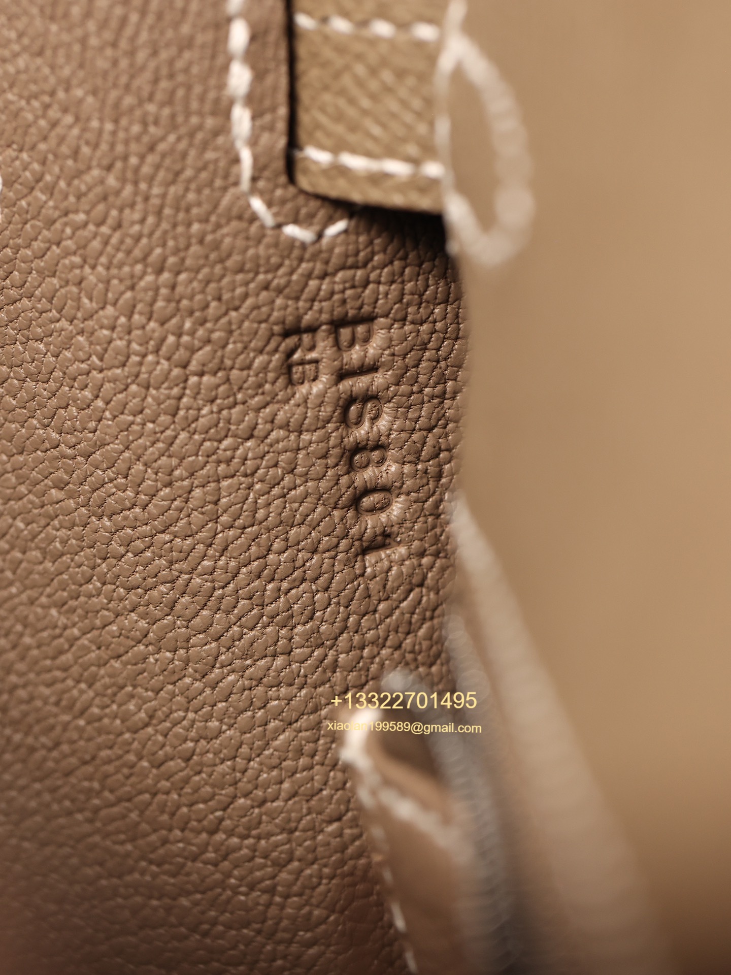 Hermès Kelly Handbag in Elephant Gray Epsom Cowhide Leather, Purely Handcrafted, High-End Customization Edition