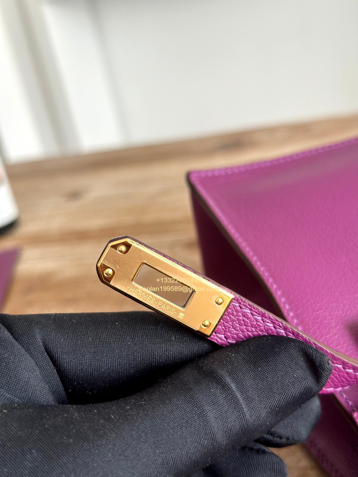 Hermès Swift Kelly Danse Bag in Aster Purple, Fully Handmade High-end Customization.