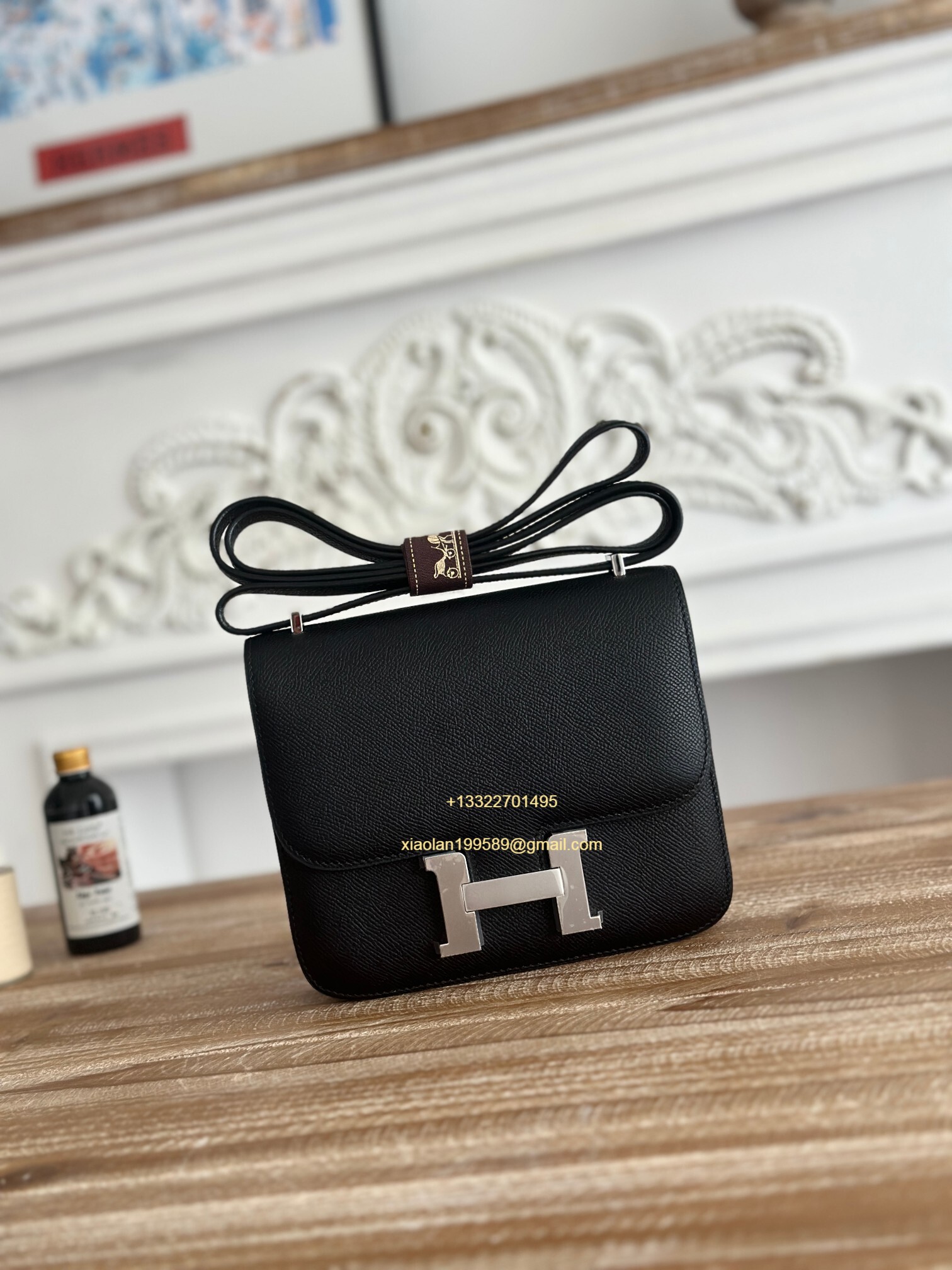Hermès Constance 18/24 in Black Epsom leather, purely handcrafted, high-end customization edition.