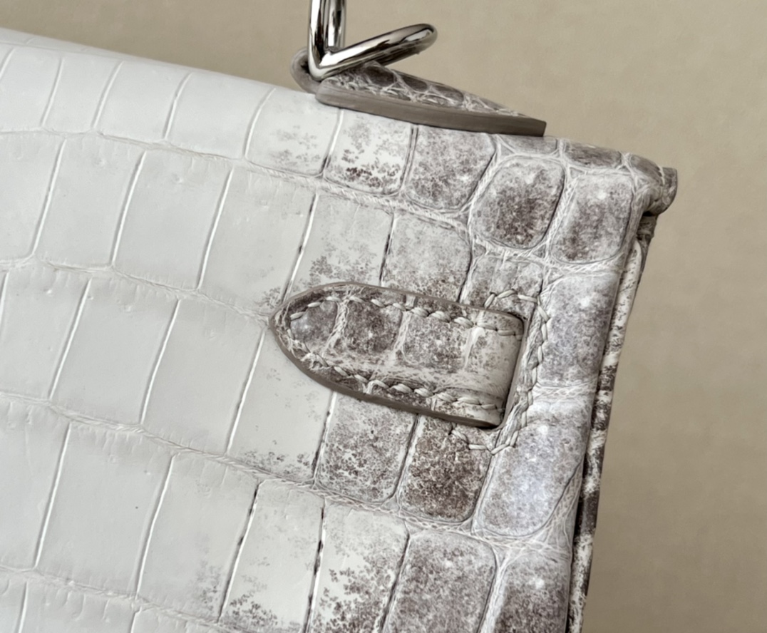 Hermès Signature Treasure — Himalaya Crocodile Kelly 25/28/32cm, Premium Handmade Private Customization.