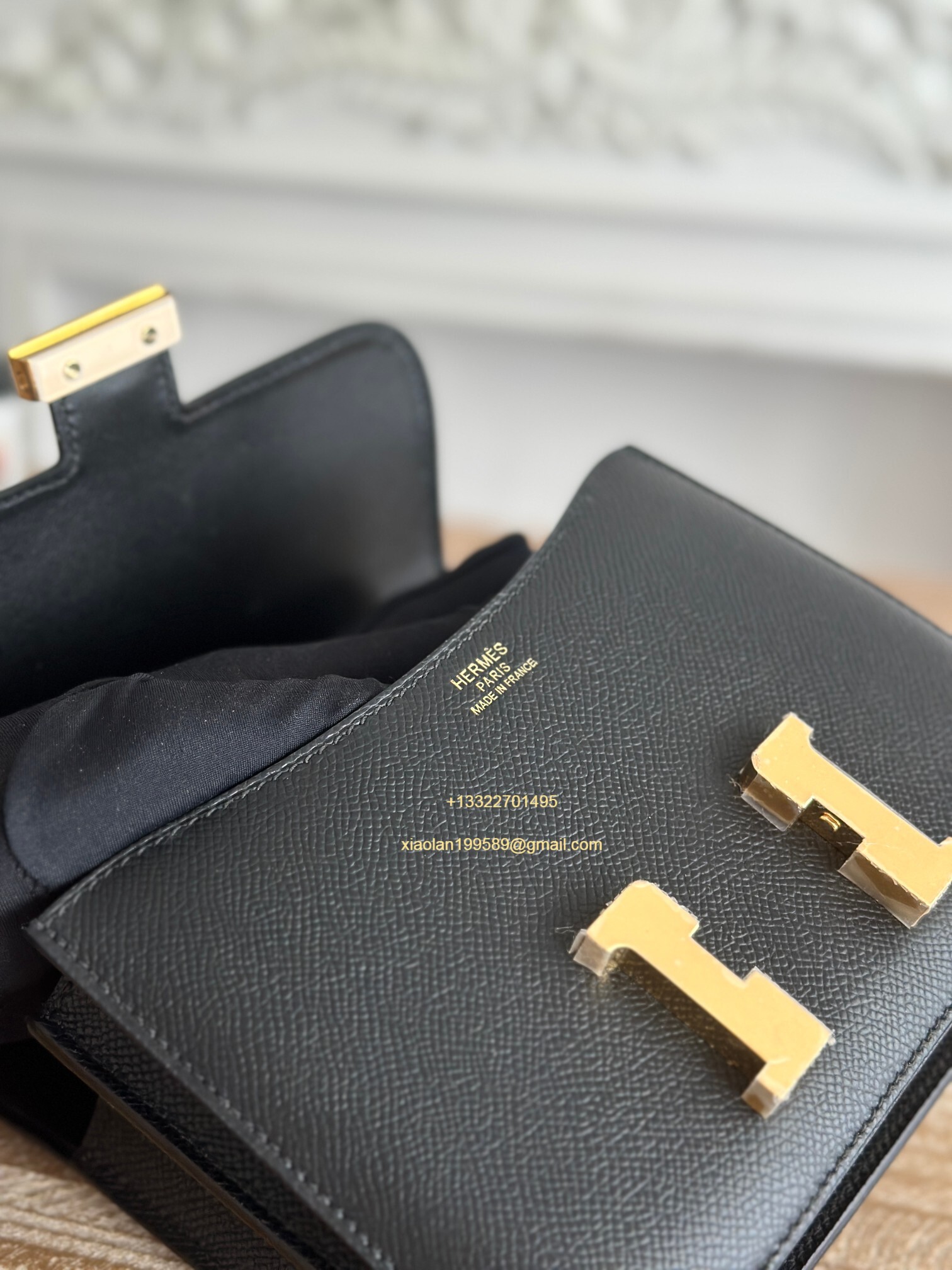 Hermès Constance 18/24 in Black Epsom leather, purely handcrafted, high-end customization edition.