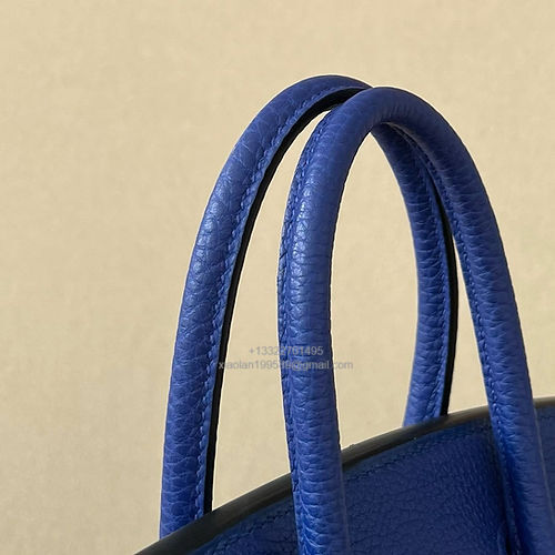 Hermès Birkin 25/30/35cm, handcrafted with togo  leather –Electric Blue