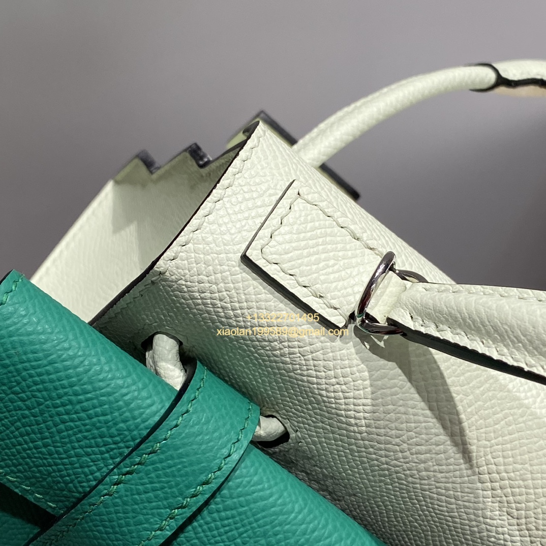 Hermès Kelly Doll Quelle Idole Picto Bag, Limited Edition in Bubble Green.