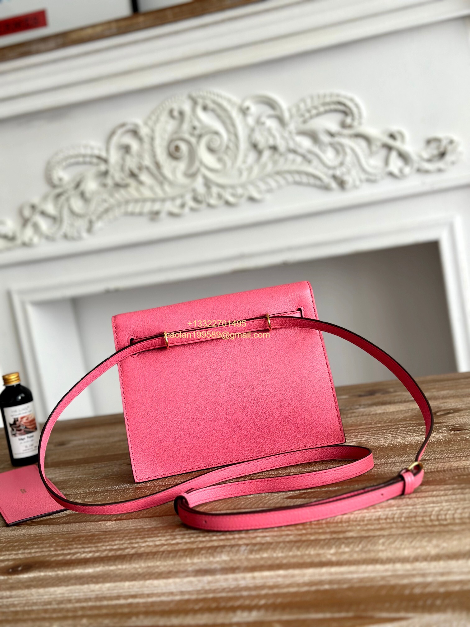 Hermès Swift Kelly Danse Bag in Milky Pink, Fully Handmade High-end Customization.