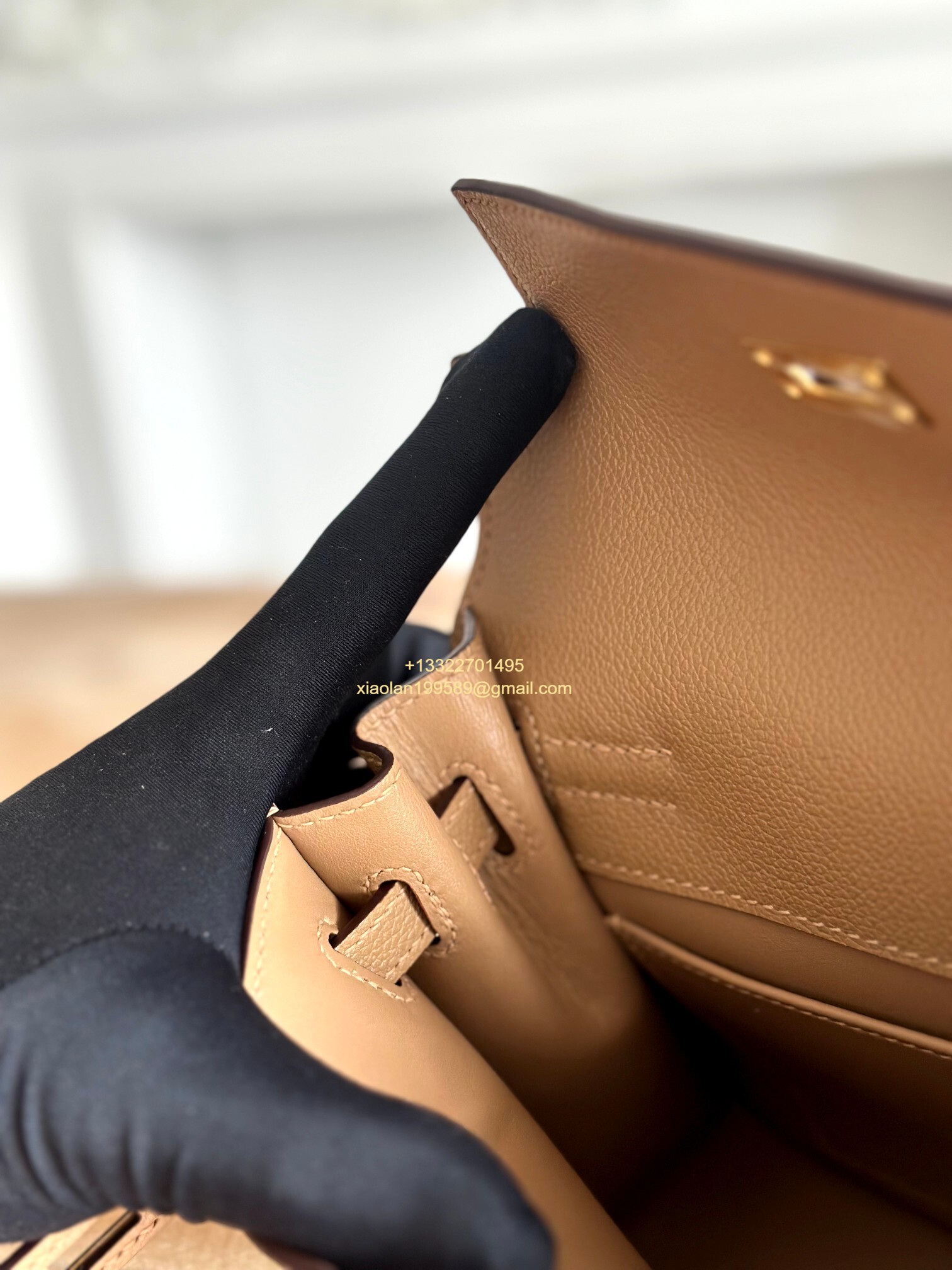 Hermès Swift Kelly Danse Bag in Weimaraner Grey, Fully Handmade High-end Customization.