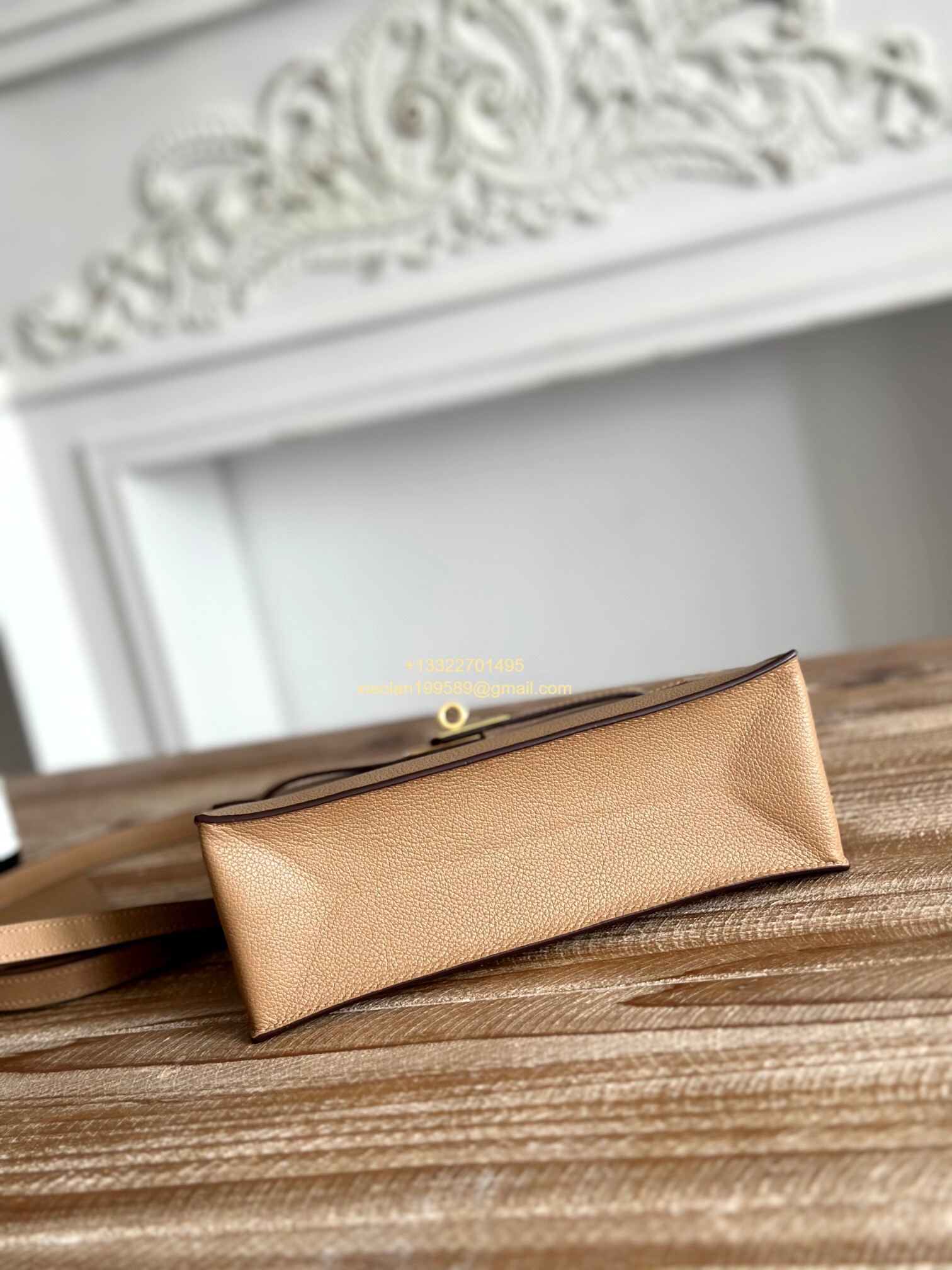 Hermès Swift Kelly Danse Bag in Weimaraner Grey, Fully Handmade High-end Customization.