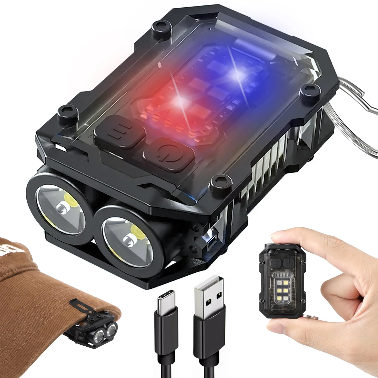 Mini EDC Keychain Flashlight