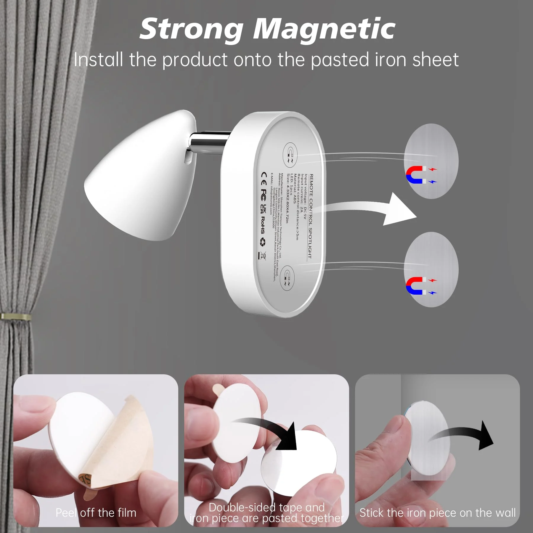 Rechargeable LED Spotlight Indoor