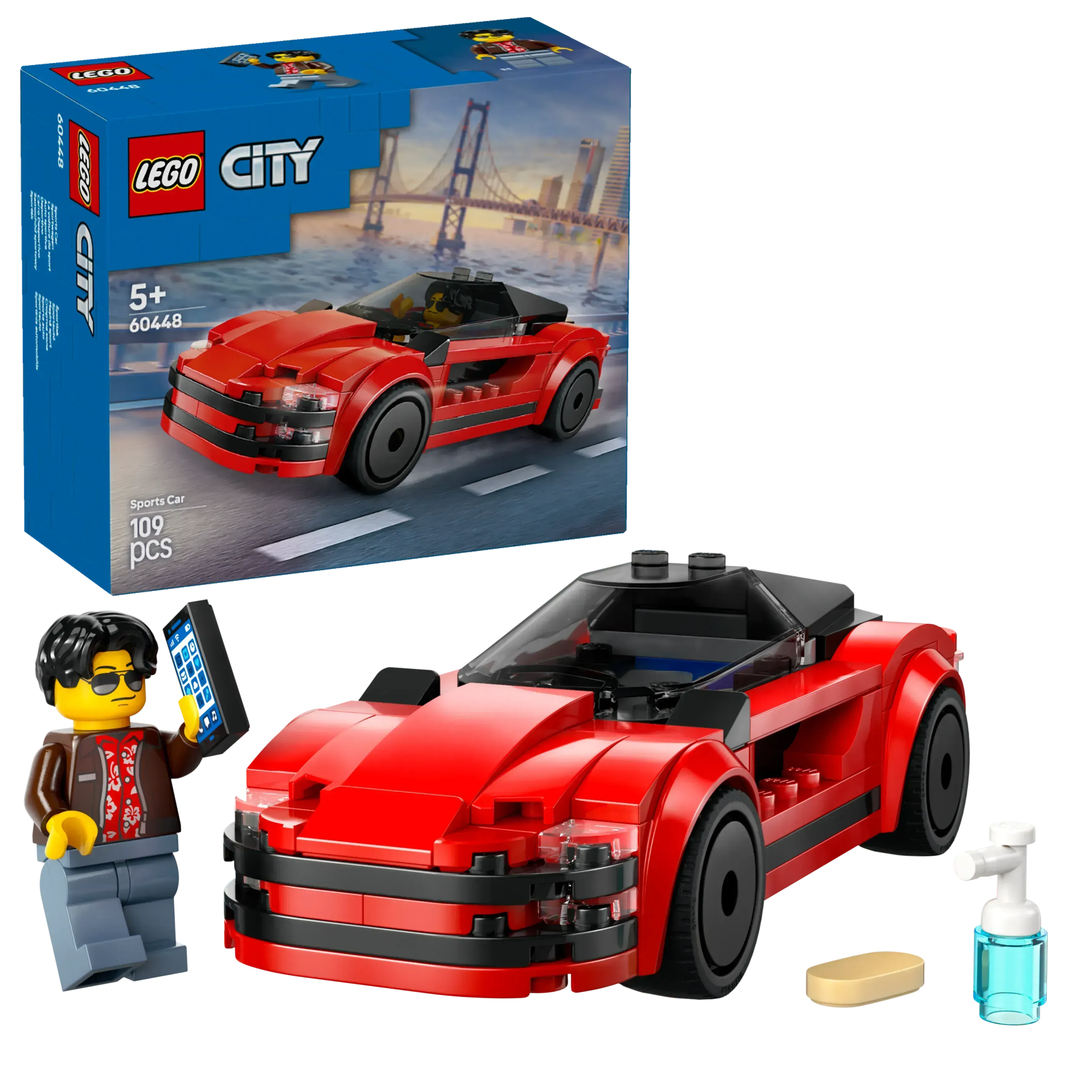 LEGO Rode Sportwagen 60448 City