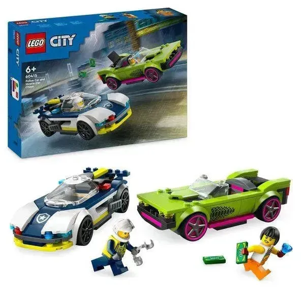LEGO Politieauto en Muscle Car-achtervolging 60415 City