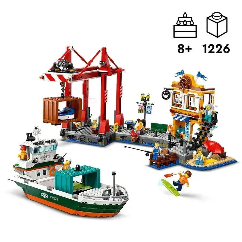 LEGO Haven met vrachtschip 60422 City