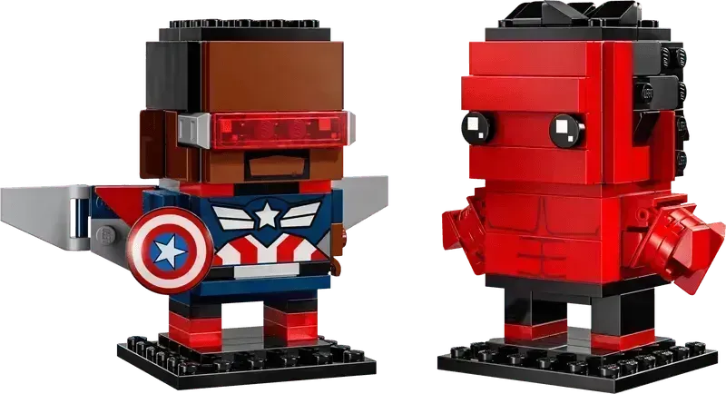 LEGO Captain America en Rode Hulk figuren 40668 Brickheadz