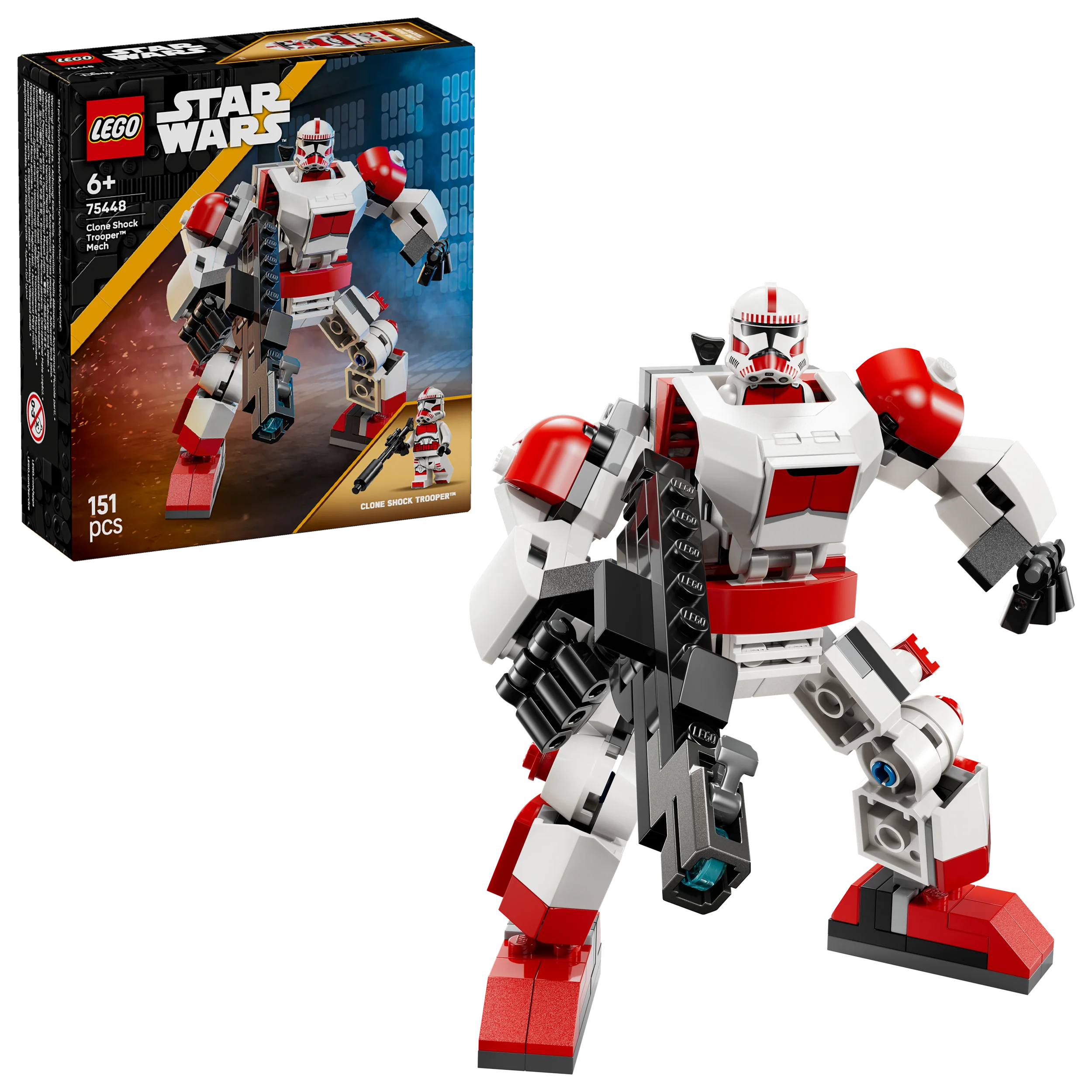 LEGO Star Wars Clone Shock Trooper Mecha Bouwpakket voor Kinderen en Decoratie 75448