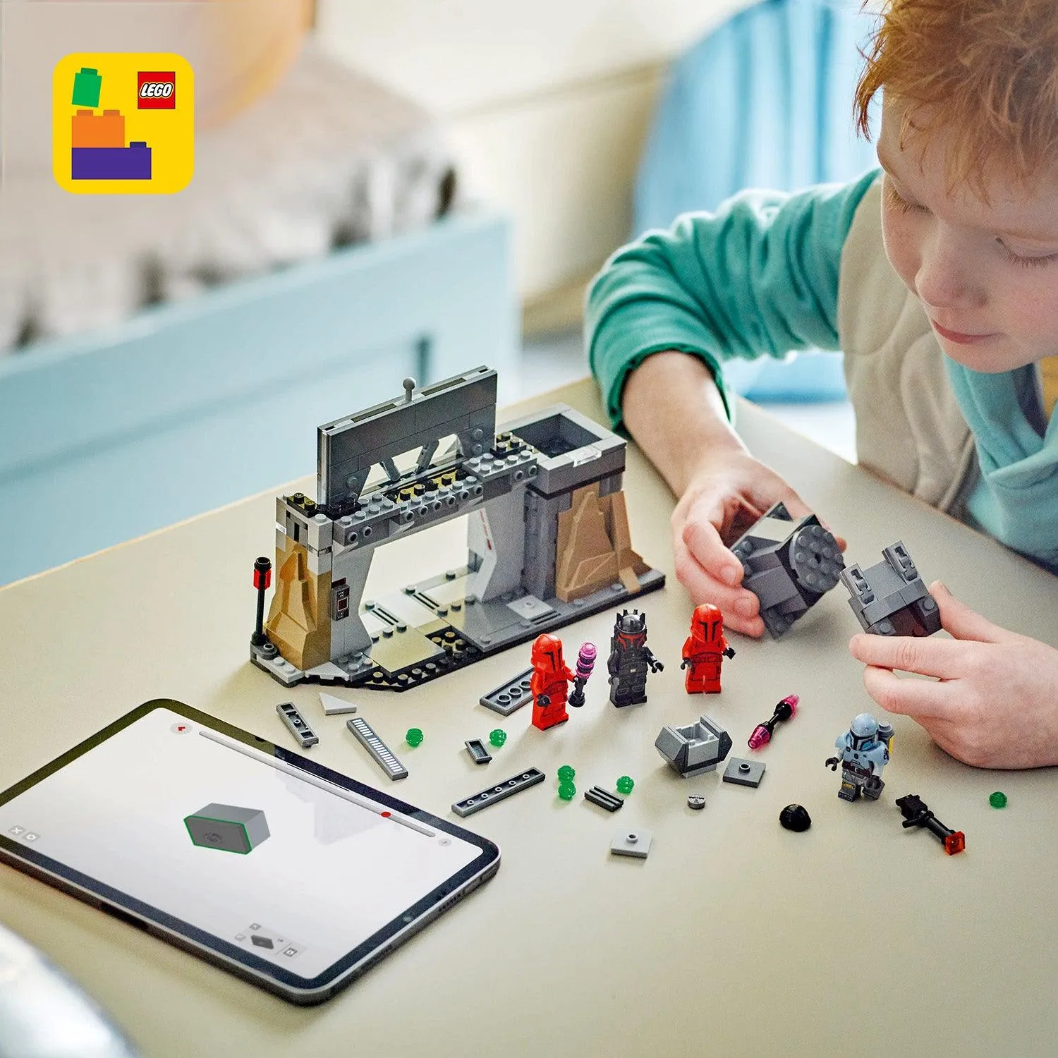 LEGO Paz Vizsla™ en Moff Gideon™ duel 75386 StarWars